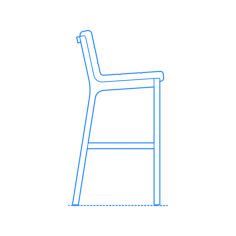Furniture Stools Wicket Barstool Outline Svg File, Free Vectors File